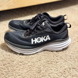 Hoka Bondi 8 Wide 10.5 Black & White